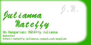 julianna mateffy business card