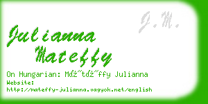 julianna mateffy business card